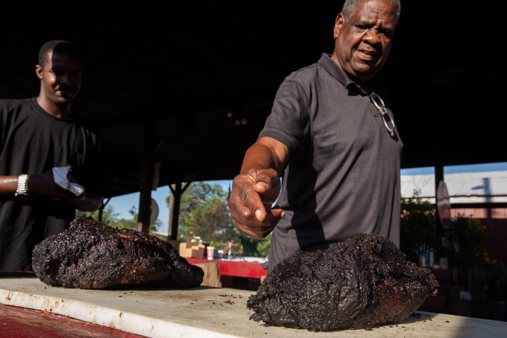Johnny Smith, pitmaster.